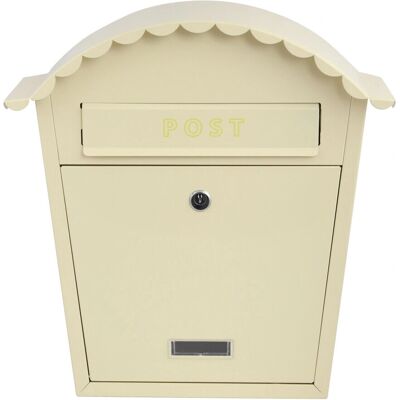 EMtronics - Stainless Steel - Cream - Wall Mountable - Post Box EMtronics - Stainless Steel - Cream - Wall Mountable - Post Box