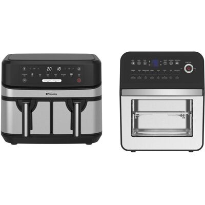 Emtronics - Air Fryer Set - Silver - 9L-12L Emtronics - Air Fryer Set - Silver - 9L-12L