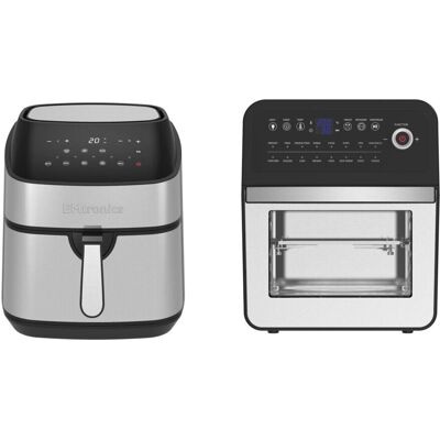 Emtronics - Air Fryer Set - Silver - 9L/12L - Air Fryer Emtronics - Air Fryer Set - Silver - 9L/12L - Air Fryer