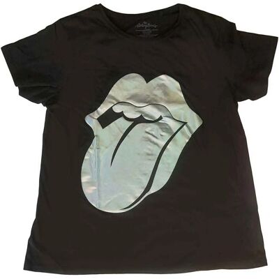 Rolling Stones X-large svart folie t-shirt Rolling Stones X-large svart folie t-shirt
