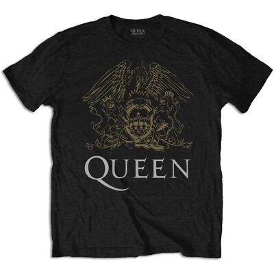 Officiell Queen Crest Svart T-shirt XL Officiell Queen Crest Svart T-shirt XL
