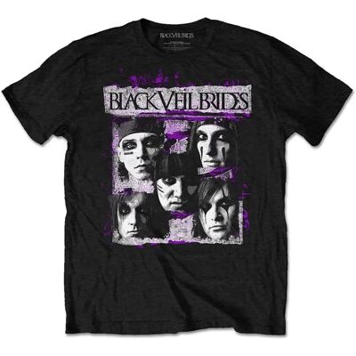 Hey Rusty Svart Brudslöja - Grunge Ansikten T-shirt Hey Rusty Svart Brudslöja - Grunge Ansikten T-shirt