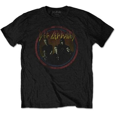 Vintage svart T-shirt XXL Def Leppard - T-shirt Vintage svart T-shirt XXL Def Leppard - T-shirt