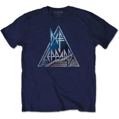 Def Leppard XL Navy Blue Unisex T-shirt - Rock Def Leppard XL Navy Blue Unisex T-shirt - Rock
