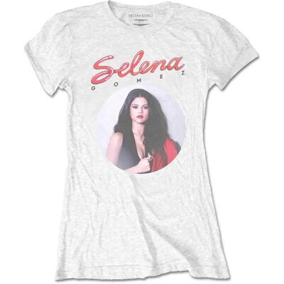 HeyRusty Selena Gomez Maglietta Bianca a Manica Corta HeyRusty Selena Gomez Maglietta Bianca a Manica Corta