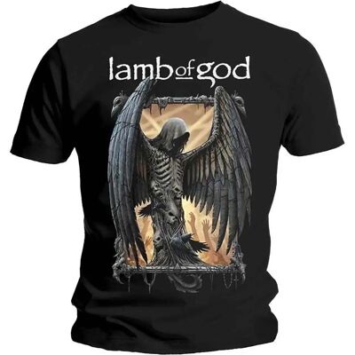 Hey Rusty - Lamb Of God Winged Death - Schwarz - Groß - T-Shirt Hey Rusty - Lamb Of God Winged Death - Schwarz - Groß - T-Shirt