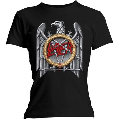 Hey Rusty Slayer Ladies T-shirt - Silver Eagle - Black - Large - T-shirt Hey Rusty Slayer Ladies T-shirt - Silver Eagle - Black - Large - T-shirt
