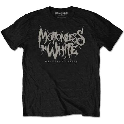HeyRusty Motionless In White - Graveyard Shift Svart Liten T-shirt HeyRusty Motionless In White - Graveyard Shift Svart Liten T-shirt