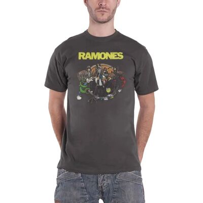 Ramones Road To Ruin Grå XXL - T-shirt Ramones Road To Ruin Grå XXL - T-shirt