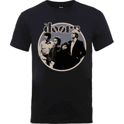The Doors Retro Circle Band Logo T-shirt - T-shirt The Doors Retro Circle Band Logo T-shirt - T-shirt
