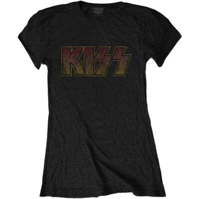 KISS Vintage Logo Black T-Shirt M - T-shirt KISS Vintage Logo Black T-Shirt M - T-shirt