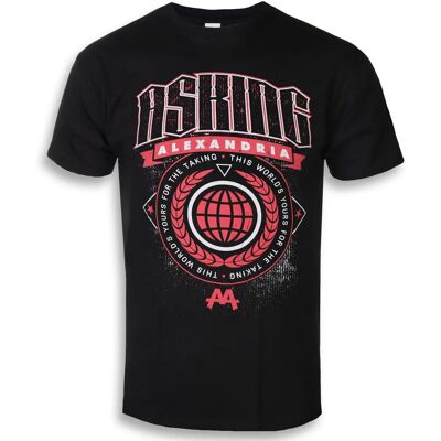 Tricou unisex HeyRusty Asking Alexandria - This World - Negru, Roz - 2XL Tricou unisex HeyRusty Asking Alexandria - This World - Negru, Roz - 2XL