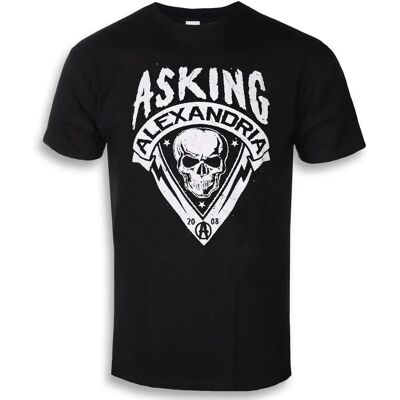 HeyRusty Asking Alexandria Tarcza Czaszki Czarny XXL - T-shirt HeyRusty Asking Alexandria Tarcza Czaszki Czarny XXL - T-shirt