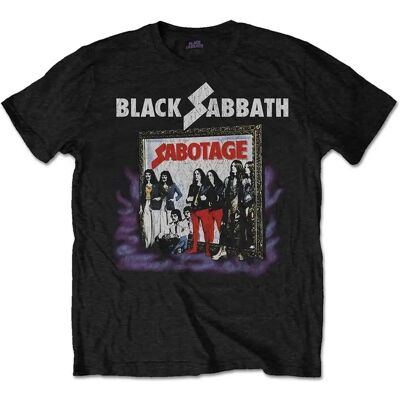 Rock Off Black Sabbath Póló - Vintage Fekete - Hivatalos engedély Rock Off Black Sabbath Póló - Vintage Fekete - Hivatalos engedély