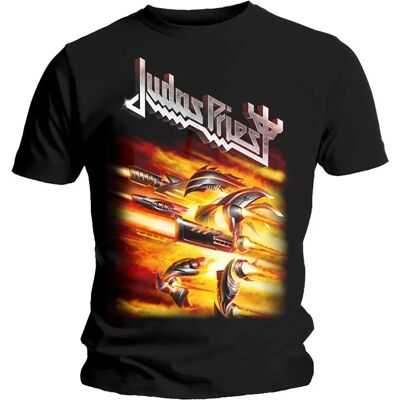 Judas Priest Firepower Black T-shirt - Rock Band Judas Priest Firepower Black T-shirt - Rock Band