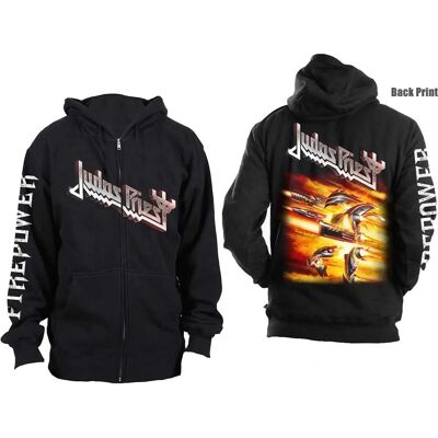 Hanorac cu Glugă Judas Priest Firepower - Unisex Negru Small Hanorac cu Glugă Judas Priest Firepower - Unisex Negru Small