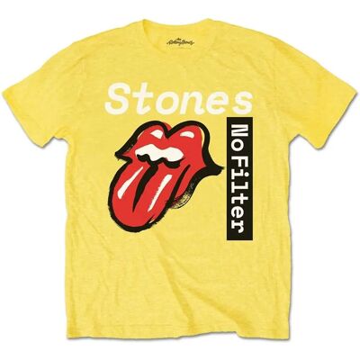 HeyRusty Les Rolling Stones - Texte sans filtre Jaune Large T-shirt - Publicité HeyRusty Les Rolling Stones - Texte sans filtre Jaune Large T-shirt - Publicité