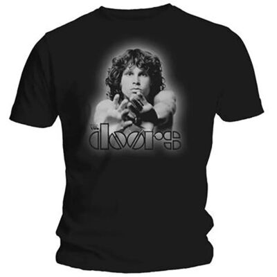 Svart XXL ROCK OFF The Doors T-Shirt - Metal för män Svart XXL ROCK OFF The Doors T-Shirt - Metal för män