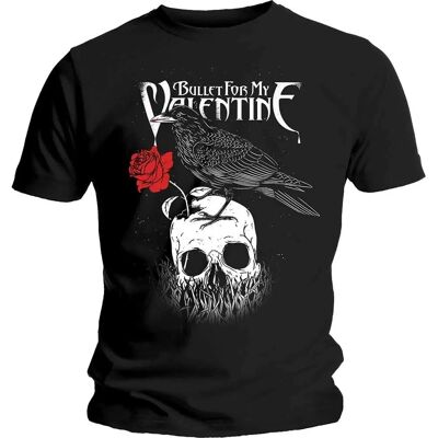 Černé tričko Raven od Bullet For My Valentine - Unisex Černé tričko Raven od Bullet For My Valentine - Unisex