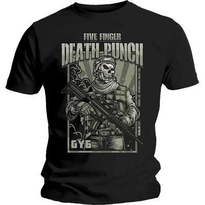 HeyRusty Fem Fingrar Dödsstöten - Krigssoldat Svart Stor T-shirt HeyRusty Fem Fingrar Dödsstöten - Krigssoldat Svart Stor T-shirt