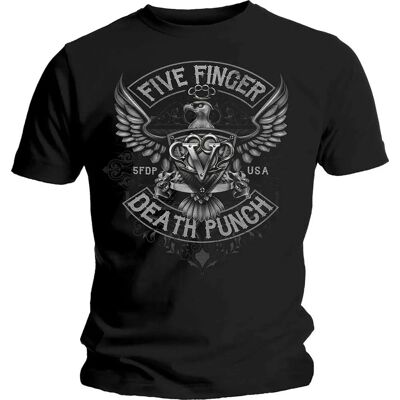 HeyRusty Five Finger Death Punch - Howe Eagle Crest T-shirt - Svart - Large - T-shirt HeyRusty Five Finger Death Punch - Howe Eagle Crest T-shirt - Svart - Large - T-shirt