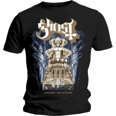 Ghost Großes Schwarzes T-Shirt - Offizielles Bandartikel Ghost Großes Schwarzes T-Shirt - Offizielles Bandartikel