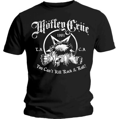 HeyRusty Motley Crue Zwart Band T-shirt - X-large - Rock HeyRusty Motley Crue Zwart Band T-shirt - X-large - Rock