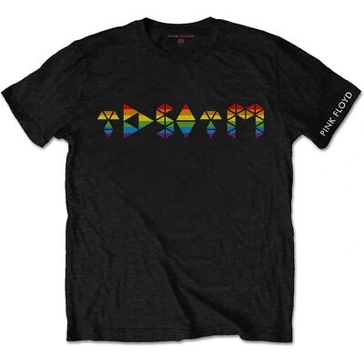 Pink Floyd Dark Side Prism Initials T-shirt - Rock Kläder Pink Floyd Dark Side Prism Initials T-shirt - Rock Kläder