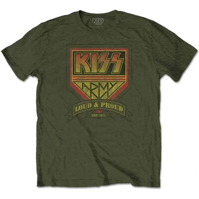 KISS Loud & Proud Green T-shirt - T-shirt KISS Loud & Proud Green T-shirt - T-shirt