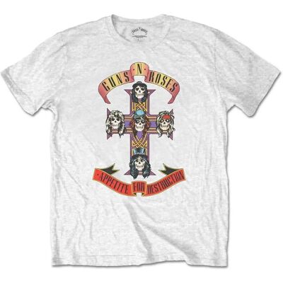 Guns N' Roses Appetite For Destruction White XXL T-Shirt Guns N' Roses Appetite For Destruction White XXL T-Shirt