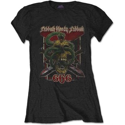 Black Sabbath Bloody Sabbath 666 Skinny Fit T Shirt - T Shirt Black Sabbath Bloody Sabbath 666 Skinny Fit T Shirt - T Shirt
