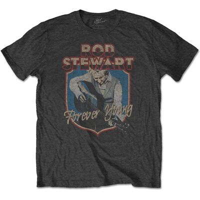 HeyRusty Rod Stewart Grå X-large T-shirt - Unisex Rockkläder HeyRusty Rod Stewart Grå X-large T-shirt - Unisex Rockkläder