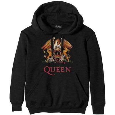 Queen Classic Crest Pulóver - Uniszex - Fekete Queen Classic Crest Pulóver - Uniszex - Fekete