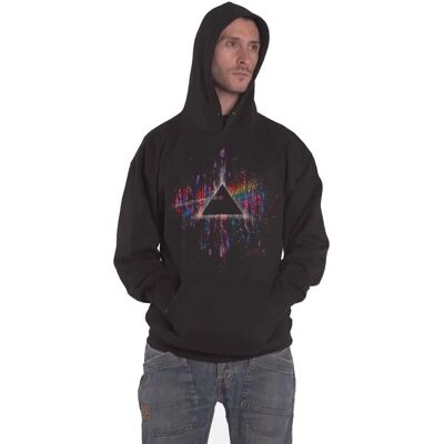 Pink Floyd Dark Side of the Moon Pink Splatter-hoodie Pink Floyd Dark Side of the Moon Pink Splatter-hoodie