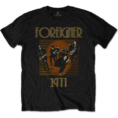 HeyRusty Foreigner | Official Band T-shirt | Est' 1977 Black Small - T-shirt HeyRusty Foreigner | Official Band T-shirt | Est' 1977 Black Small - T-shirt