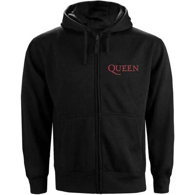 Unisex hoodie HeyRusty Queen - Classic Crest Baksida Tryckning - Svart - XXL Unisex hoodie HeyRusty Queen - Classic Crest Baksida Tryckning - Svart - XXL