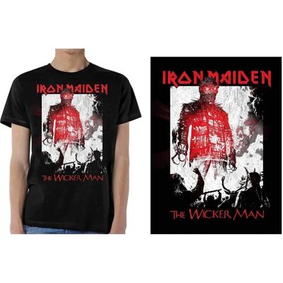 HeyRusty Iron Maiden The Wicker Man Smoke Svart Small - T-shirt HeyRusty Iron Maiden The Wicker Man Smoke Svart Small - T-shirt