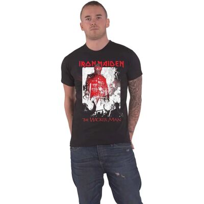HeyRusty Iron Maiden The Wicker Man Smoke Svart T-shirt - Rockband HeyRusty Iron Maiden The Wicker Man Smoke Svart T-shirt - Rockband