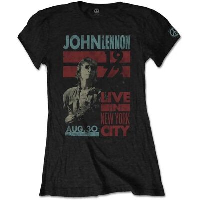 HeyRusty John Lennon Black Ladies T-Shirt - T-shirt HeyRusty John Lennon Black Ladies T-Shirt - T-shirt