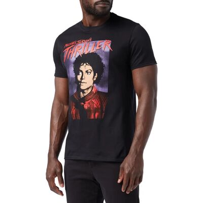 HeyRusty Michael Jackson Pose de Thriller Noir Grand - T-shirt - Publicité HeyRusty Michael Jackson Pose de Thriller Noir Grand - T-shirt - Publicité