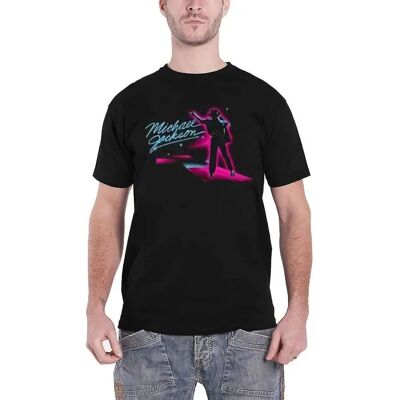HeyRusty Michael Jackson Neon Schwarz T-Shirt - Musik HeyRusty Michael Jackson Neon Schwarz T-Shirt - Musik