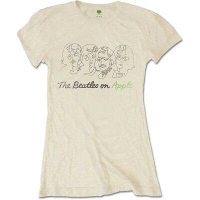 HeyRusty The Beatles Konturerade Ansikten på Apple T-shirt - Casual HeyRusty The Beatles Konturerade Ansikten på Apple T-shirt - Casual