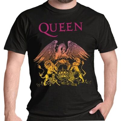 Queen 'Gradient Crest' Unisex pamut póló - Rock Queen 'Gradient Crest' Unisex pamut póló - Rock