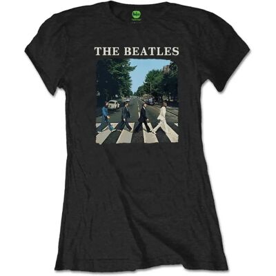 The Beatles Dam Svart Abbey Road T-Shirt - T-Shirt The Beatles Dam Svart Abbey Road T-Shirt - T-Shirt