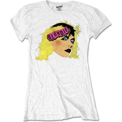 HeyRusty Blondie Dam T-shirt - Punk Logo Vit Small HeyRusty Blondie Dam T-shirt - Punk Logo Vit Small