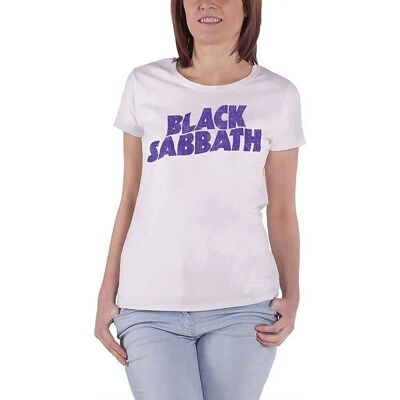 Black Sabbath Wavy Logo Vintage T-shirt - T-shirt Black Sabbath Wavy Logo Vintage T-shirt - T-shirt