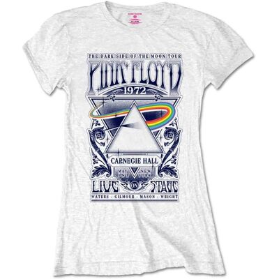 Pink Floyd Carnegie Hall Poster Dam T-shirt - T-shirt Pink Floyd Carnegie Hall Poster Dam T-shirt - T-shirt