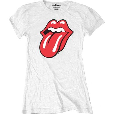 Rolling Stones Classic Tongue Vit T-Shirt Rolling Stones Classic Tongue Vit T-Shirt