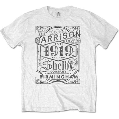 Peaky Blinders Garrison Pub Vit T-shirt - Kläder Peaky Blinders Garrison Pub Vit T-shirt - Kläder