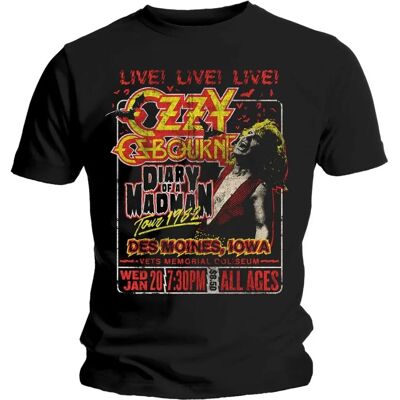 HeyRusty Ozzy Osbourne - Black Tour T-Shirt - Rock Off HeyRusty Ozzy Osbourne - Black Tour T-Shirt - Rock Off